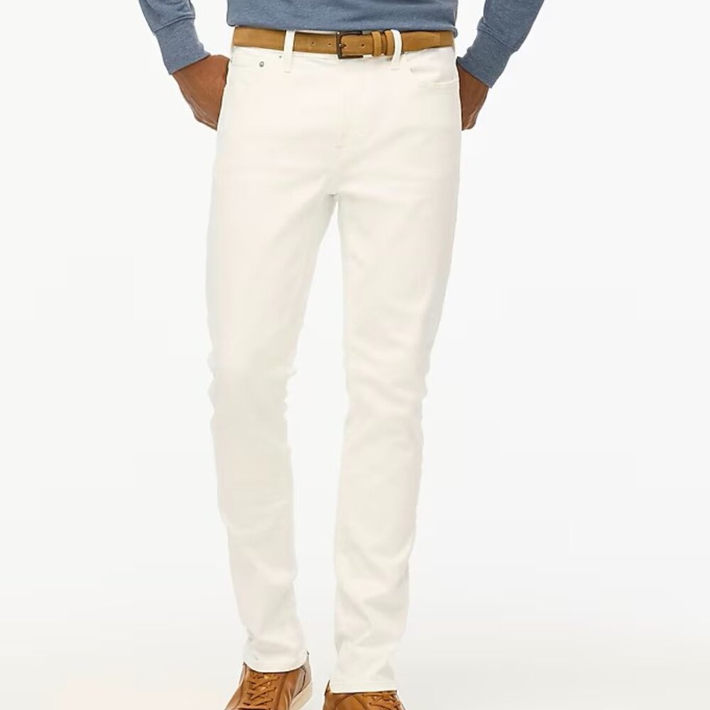 J Crew White Slim Signature Flex Jeans 32x34 NWT